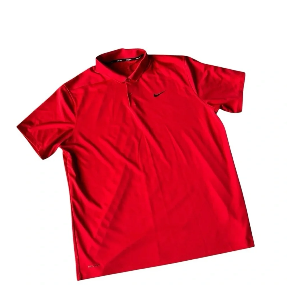 Nike Men's Red Polo Golf Shirt Short Sleeve Size XXL Chest